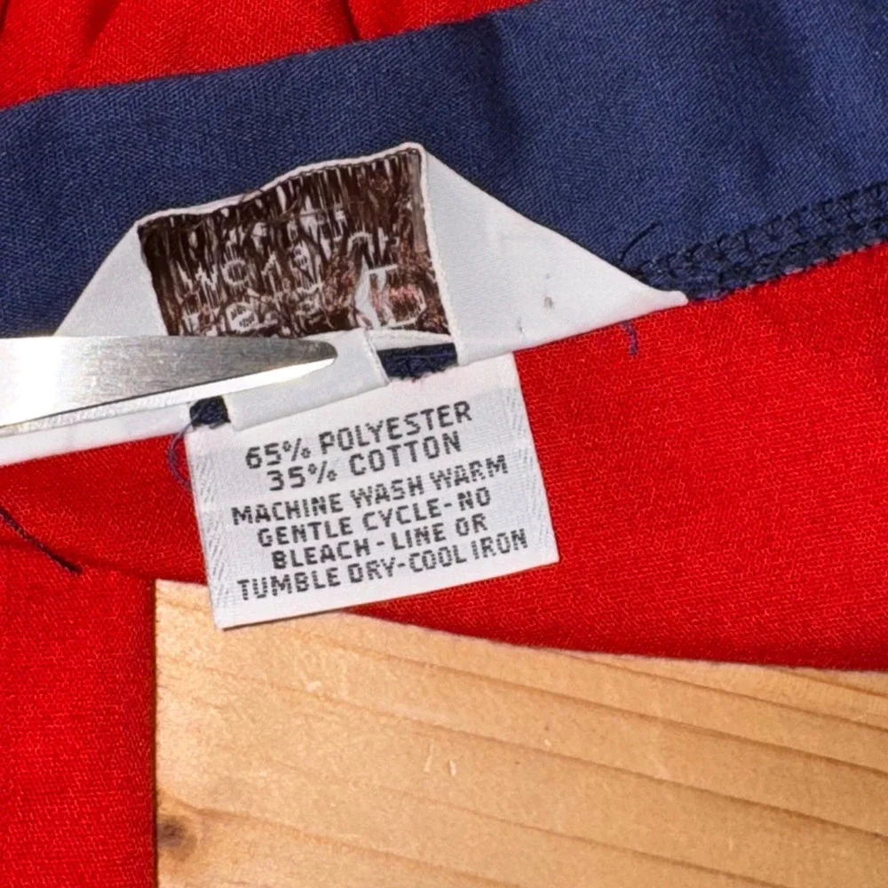 Christian Dior Robe Red Blue White Logo Men's Size XL Bathrobe Loungewear - Picture 4 of 12